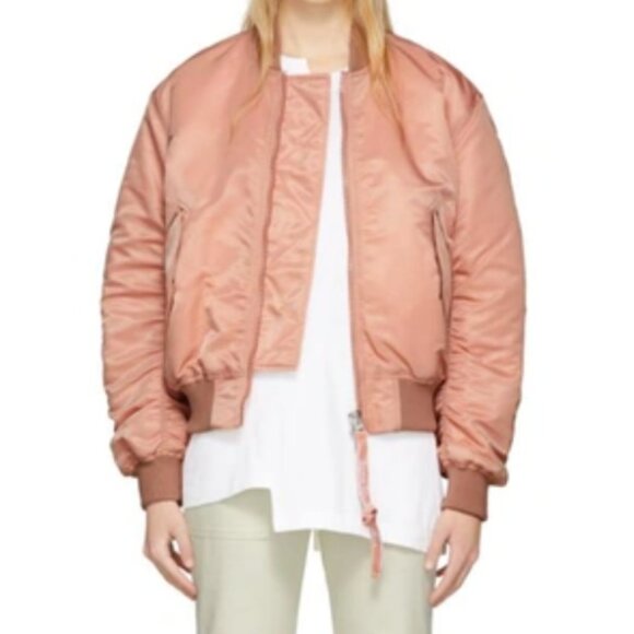 Acne Studios Bomber Jacket Dusty Rose Pink - Picture 5 of 12